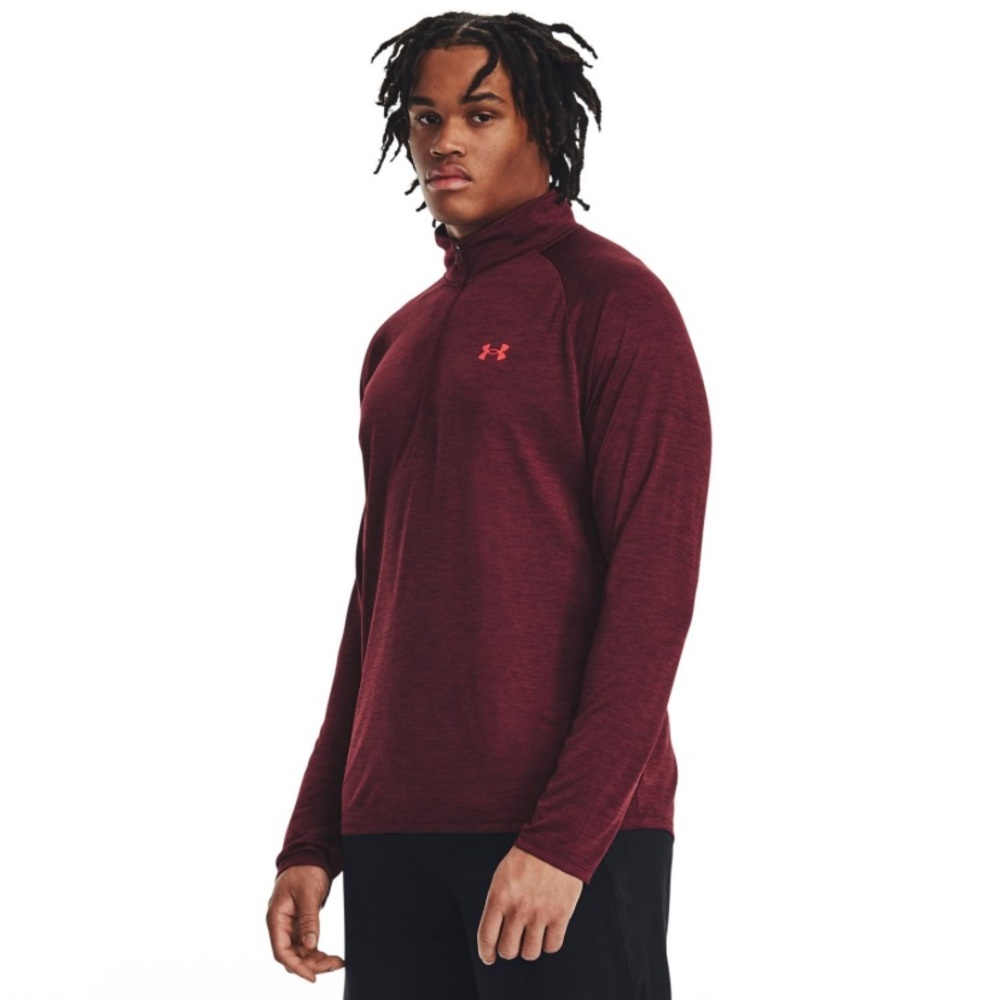 Under Armour Burgundy Performance Pullover- Mens L GUC - Loose Fit